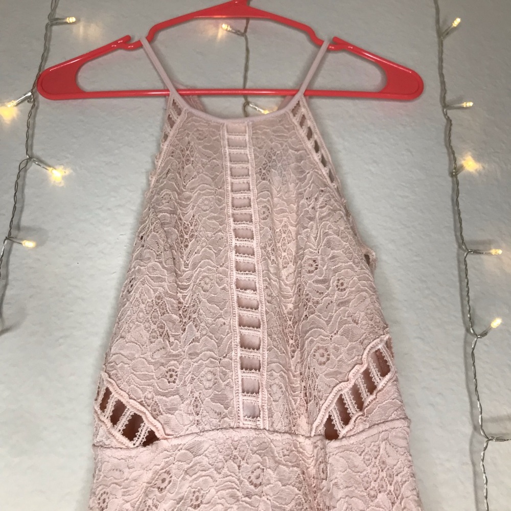 High Neck Lace Dress